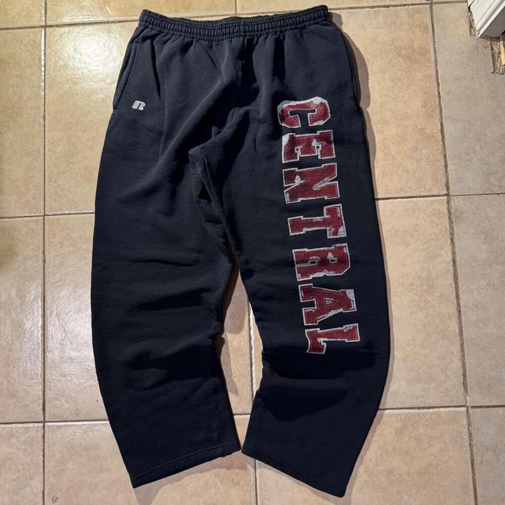 Y2k russell athletic black cwu Sweats Size M in Mens